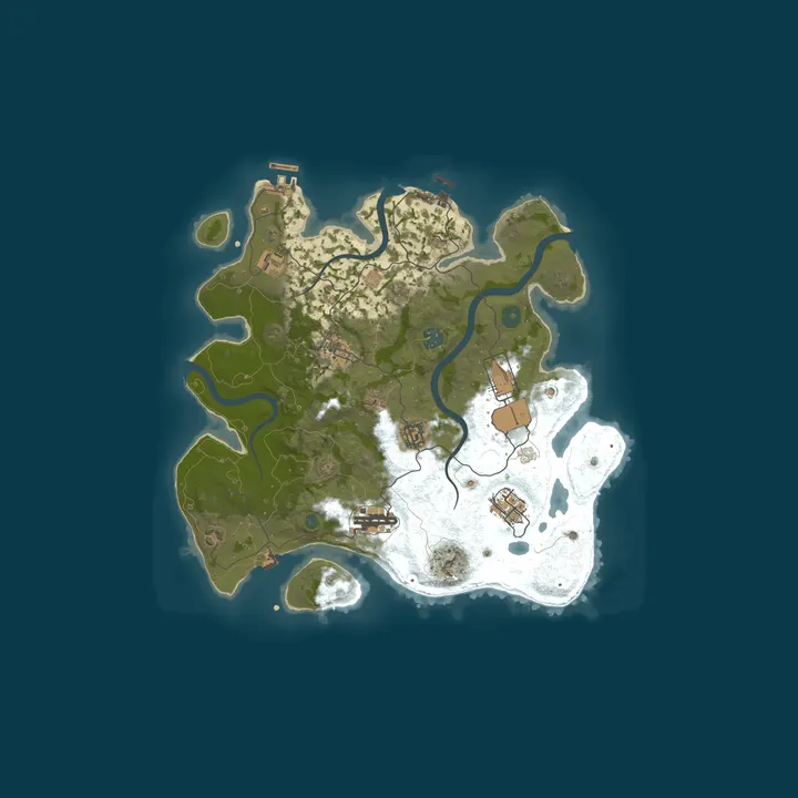 Map of [AU] Rust Deluxe 3x | Solo/Duo | Weekly Map Wipe - Wiped 5 days