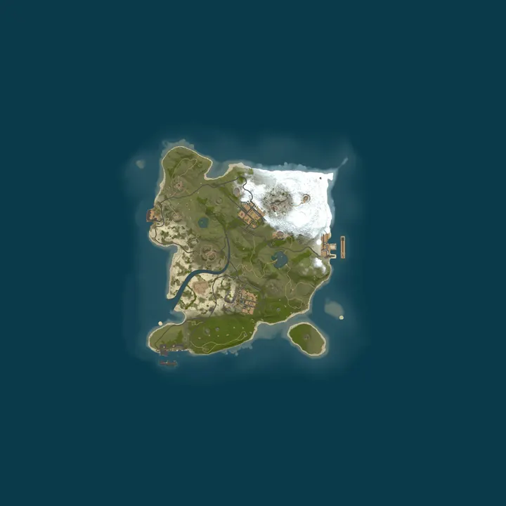 Map of A Shockbyte Rust Server