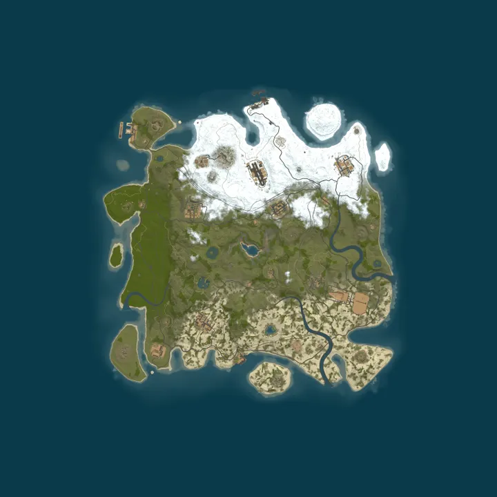 Map of RustGalaxy Japan Test Server