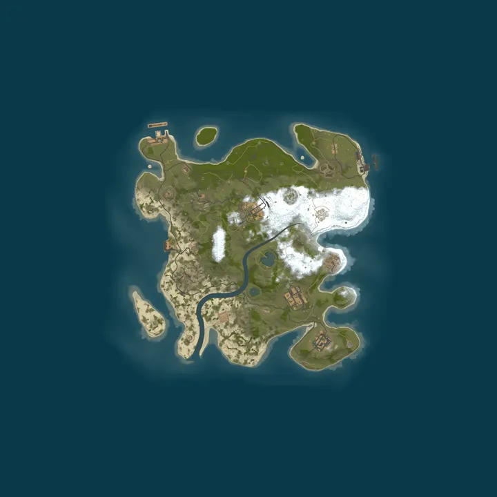Map of A Shockbyte Rust Server