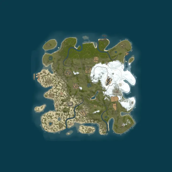 Map of 5844 Rust Server
