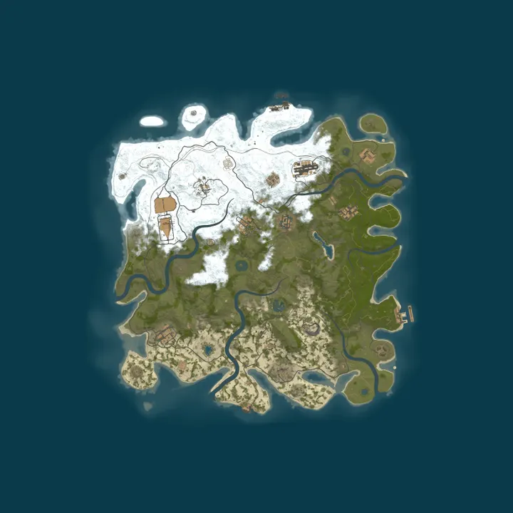 Map of JP  RustPvE kokuu Server  No kill  No raid beeginner