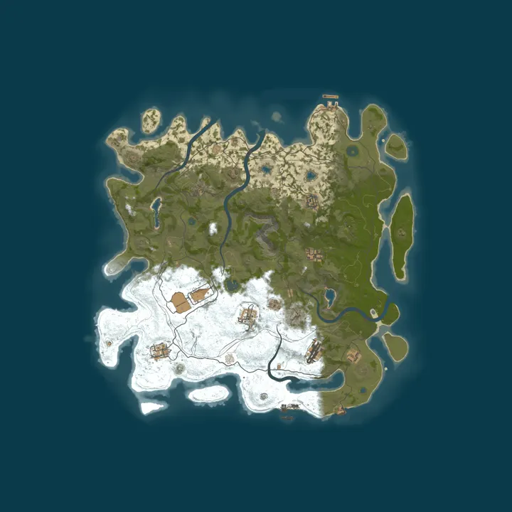 Map of  Hillside Exiles | Survival | Modded | Monthly