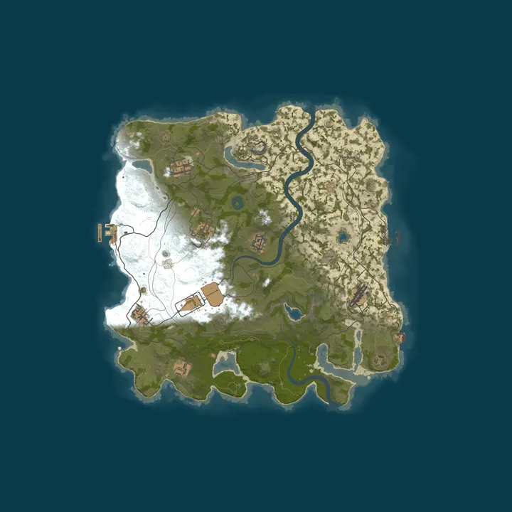 Map of [US] Rust in Peace - 2x Vanilla Wednesdays Solo/Duo/Trio/Quad |
