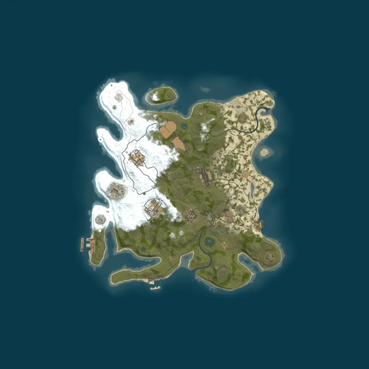 Map of KANAO Rust | X2 | Для новичков | Full Wipe 22.10 | M