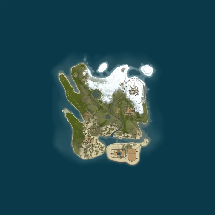 Map of HexRust Cinematic Server