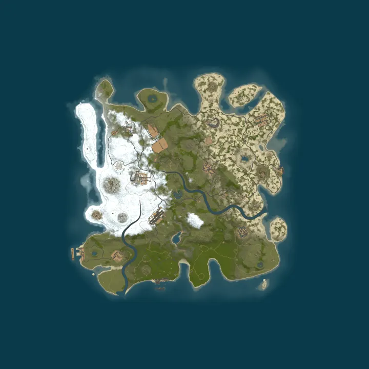 Map of ![PVE] WARNING! There Are Zombies