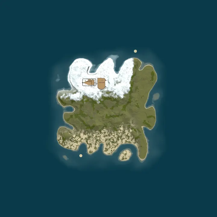 Map of BAIDEN RUST X1000000000 |NoLimit|PVP|FUN|KITS|RU|EU|AIM|BED|BRO