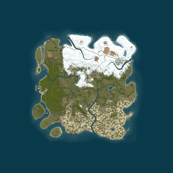 Map of [PVE]RUST.МОСКВА|x1-x3|29.10[Event|Raid|Zombie|Skill|TP|K