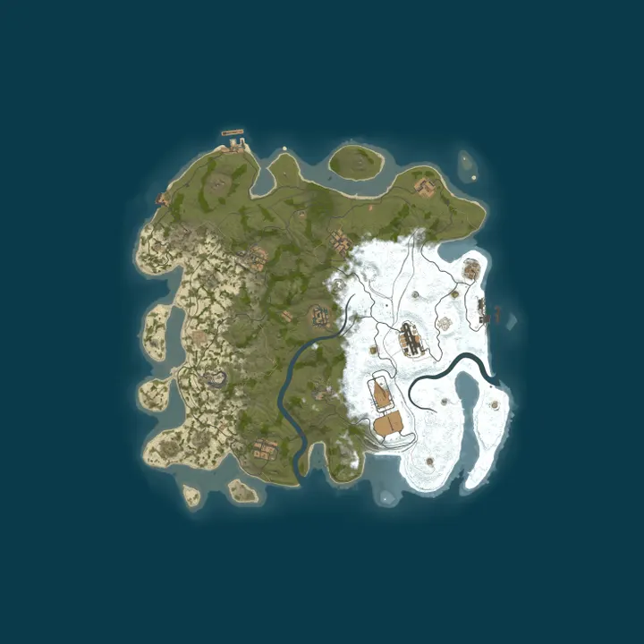 Map of AceRust.com 3x Solo/Duo|LootX3|JUST FULLWIPED