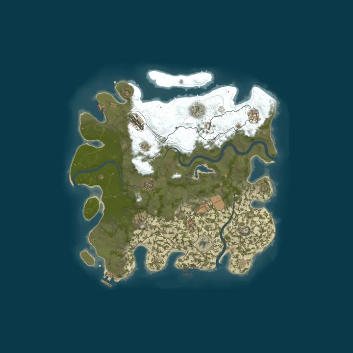 Map of [US] Ember Rust 2x Monthly | SOLO ONLY | No BP Wipes