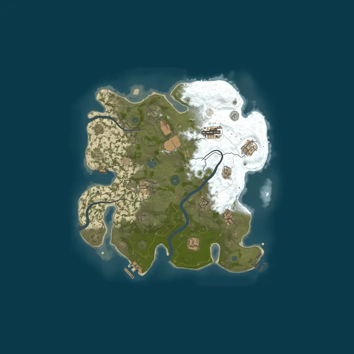 Map of AVALON RUST ДЛЯ НОВИЧКОВ VANILLA