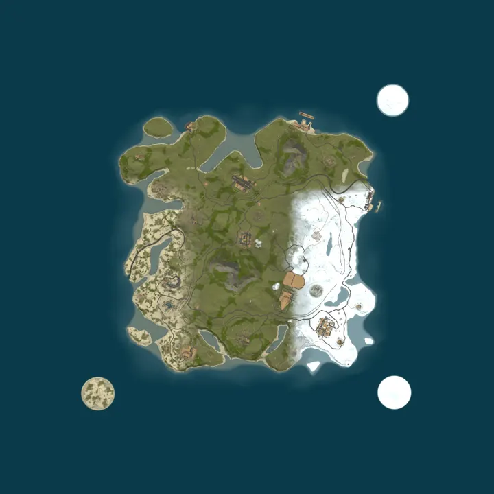 Map of EXO 100X | Raid | PvP | Clans | Loot+|