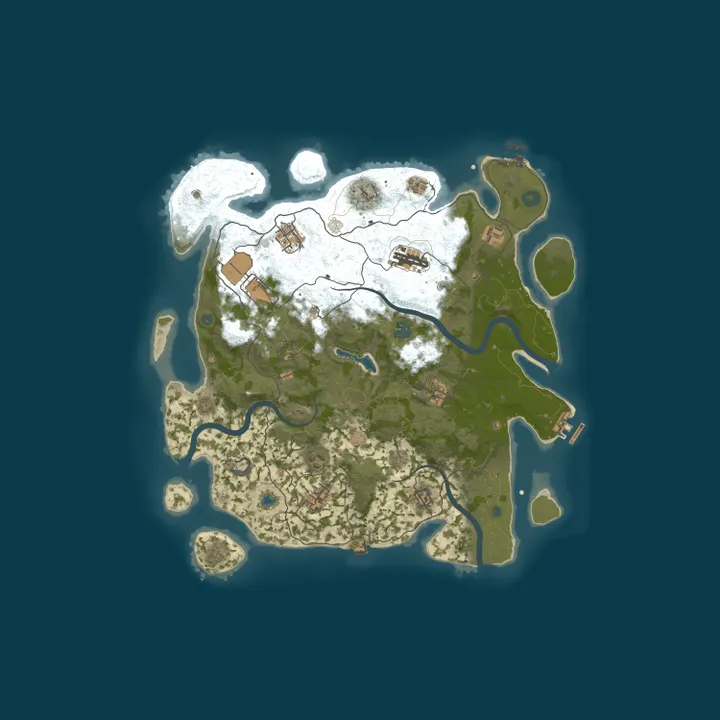 Map of [AU] AshRust 3x Monthly | QoL/Loot+ | Full Wiped