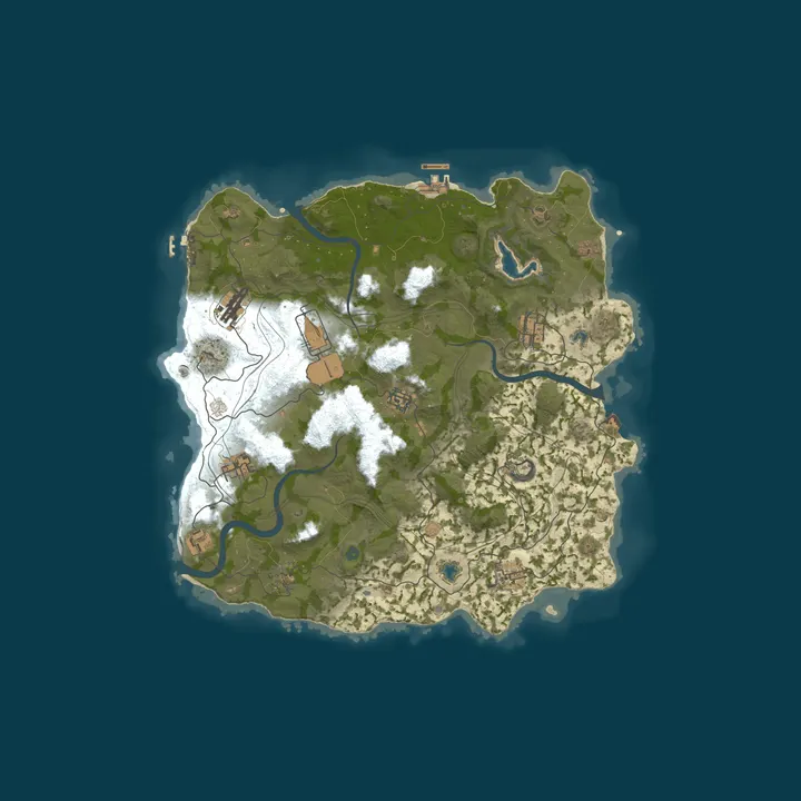 Map of RustForNoobs.com 2x Weekly US | Solo/Duo/Trio No BP Wipes x2|