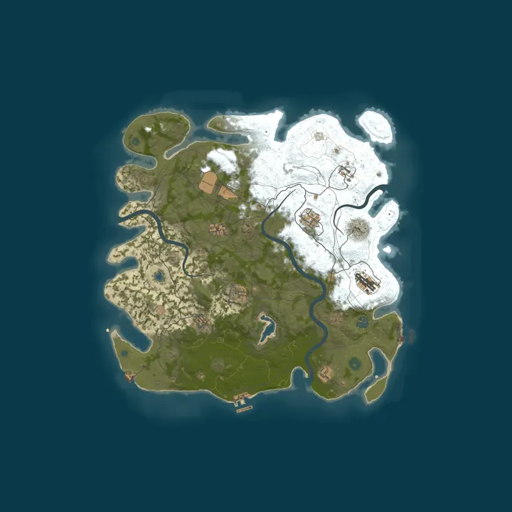 Map of [EU] RUSTERA #1 | X2 | TP | BattlePass | Wiped: 5 days ago