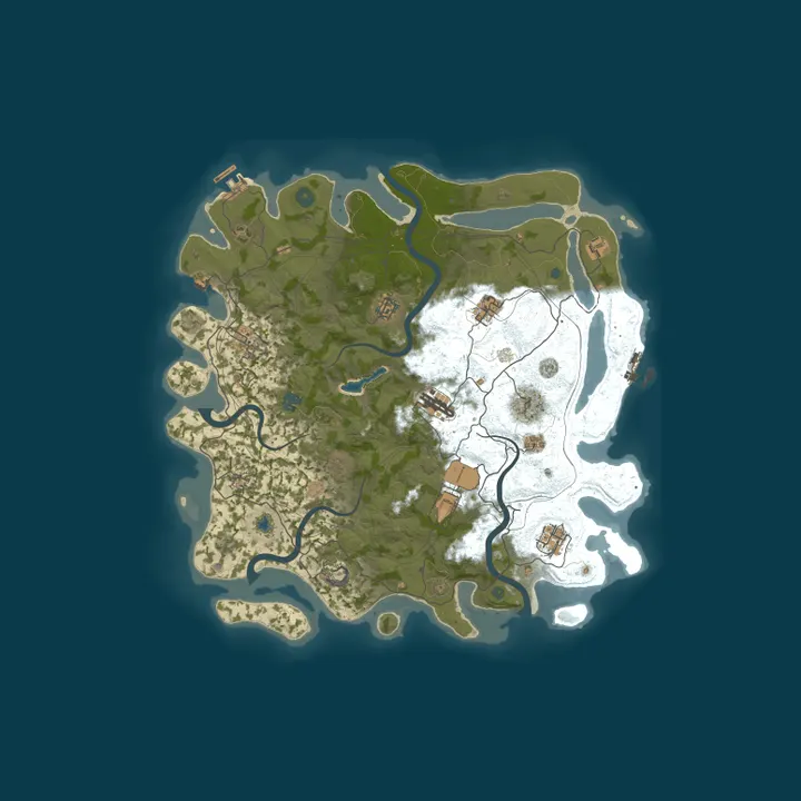 Map of КЛАССИКА x2 | GGRust #1 | Для нoвичкoв 2x