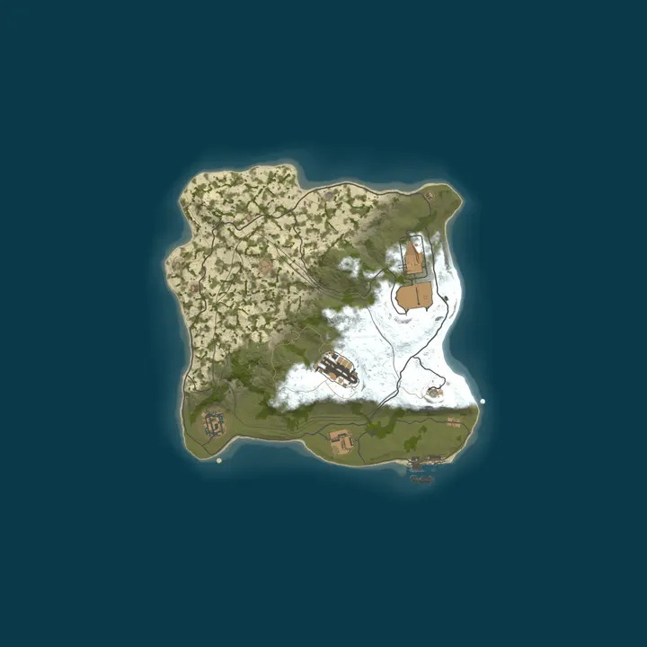 Map of AZARUST#3 [ X100000 | KITS | BATTLEFIELD | PVP ] 26.10