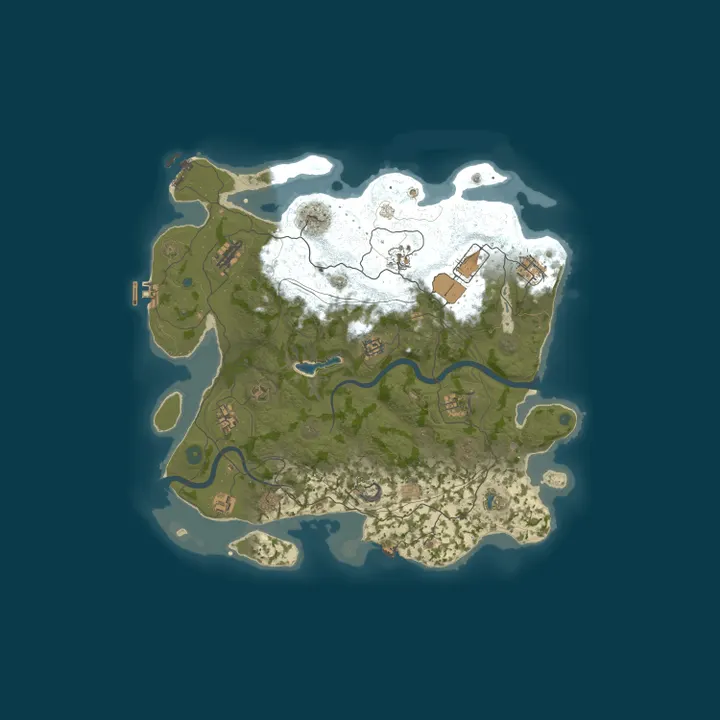 Map of [EU] RUSTICATION 10x Solo/Duo/Trio/Quads|Loot x10|TP|Home|PvP|