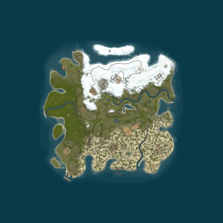 Map of Rust Server by nitrado.net