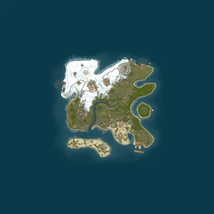 Map of Rust Small Island 2X
