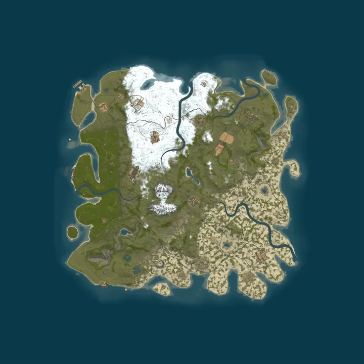 Map of 24HG No Mans Land 2x | Solo/Duo/Trio | No-BP | Weekly
